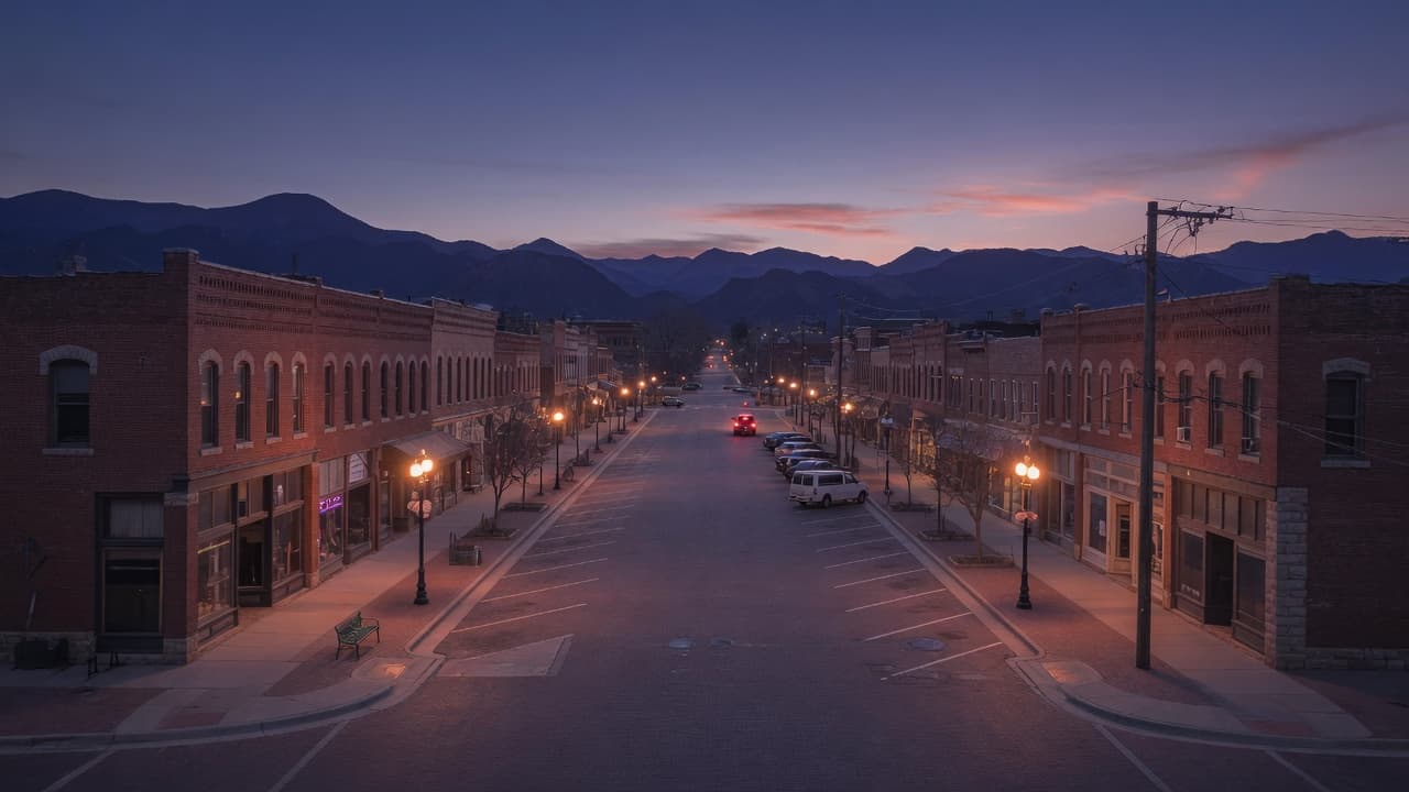 Downtown Pueblo at dusk